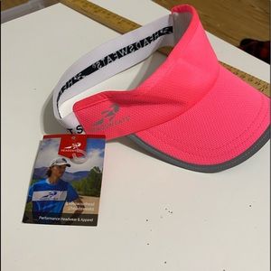 Headware.  Brim to keep sun out of eyes